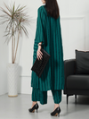 Women's Green Cotton Two-Piece Set