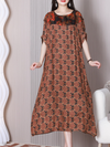 Women's Red A-line Dress