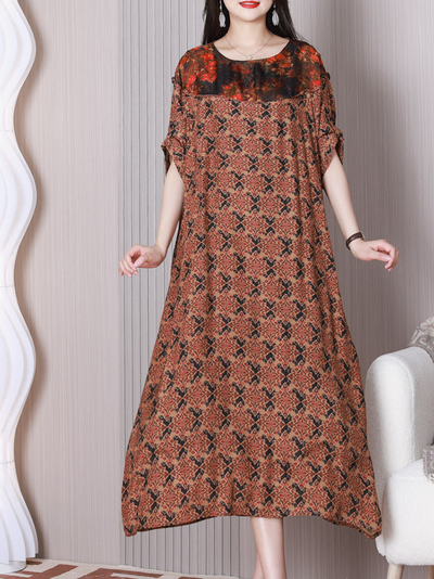Women's Red A-line Dress