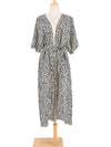 Evatrends cotton gown robe printed kimonos, Outerwear, Nightwear, Rayon, Board Sleeves, Different colors, Leopard print,