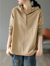 Women's Cotton Hooded Shirt