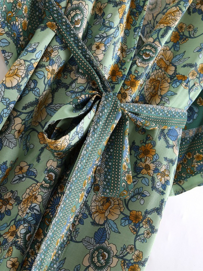 Women's V-neck Kimono Jacket