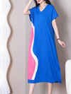 Women's  Blue Midi Dress