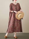 Women's Round Neck Smock Dress