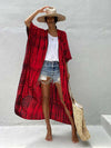 Evatrends cotton gown robe printed kimonos, Outerwear, Nightwear, Rayon, Board Sleeves, Different colors, Tie Dye print