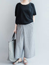 Evatrends Wide-leg Trouser, Bottom, Printed Wide leg, Loose Trouser, Stripes, Trouser, Wide-Leg Trouser pant