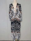 Evatrends cotton gown robe printed kimonos, Outerwear, polyester, Nightwear, long kimono, Board Sleeves, loose fitting, printed, Belted