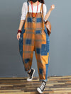 Dungarees, cotton denim, vintage retro style overall, Plated