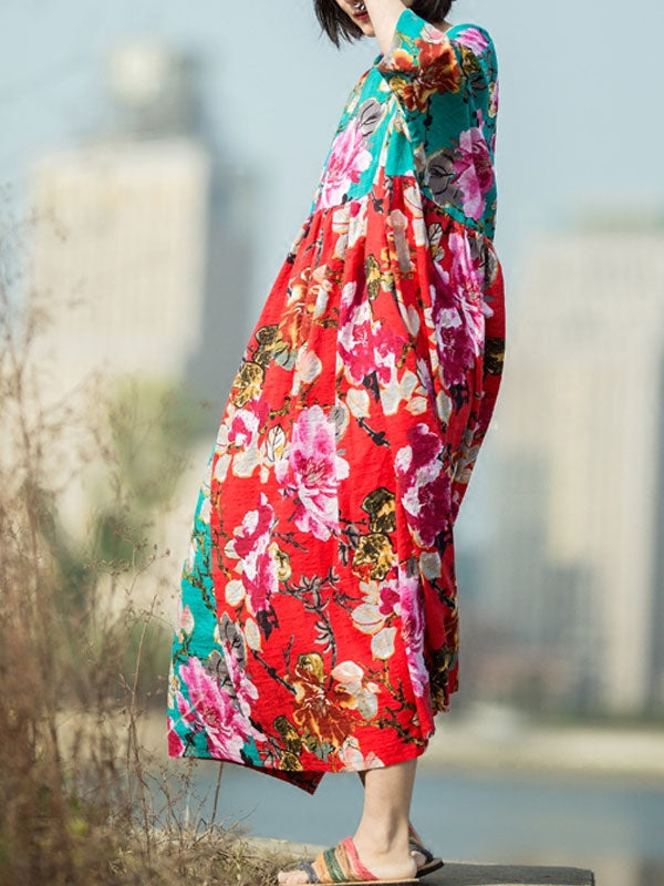 Robe dahlia smock