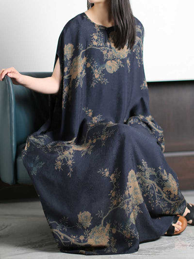 Summer wear Printed Silk  Kaftan Dress