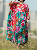 Robe dahlia smock