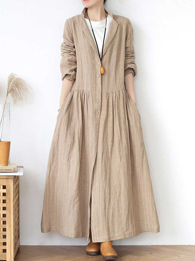 Back Your Soul Linen Coat