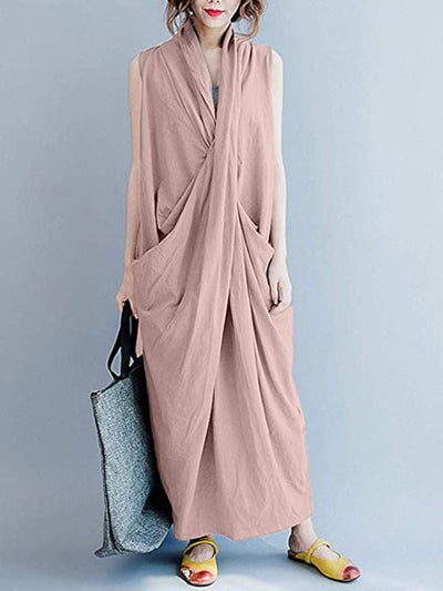 Intertwined Solidity Maxi Dress