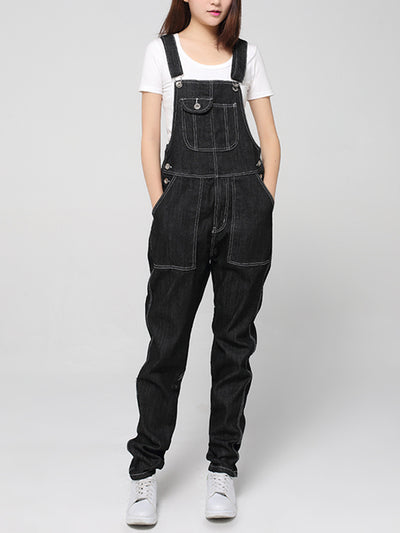 Mid-Rise Straight Leg Overalls (USA ONLY)