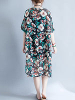Vestido de smock de alegría floral