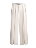 women's white  ice silk trousers pants 