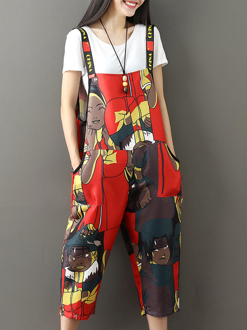 Wine Red Pocket Style Dungarees
