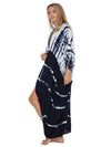 Evatrends cotton gown robe printed kimonos, Outerwear, Nightwear, Rayon, Board Sleeves, Different colors, Tie Dye print