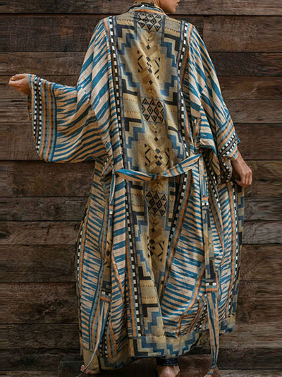 Evatrends cotton gown robe printed kimonos, Outerwear, Cotton, Nightwear, long kimono, Broad sleeves with armpit opening long Sleeves, loose fitting, Printed