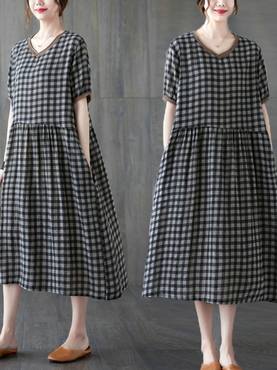 women's cotton smock dress