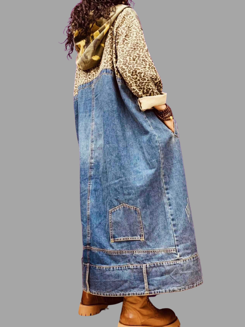 women's mid-length hoodie dress