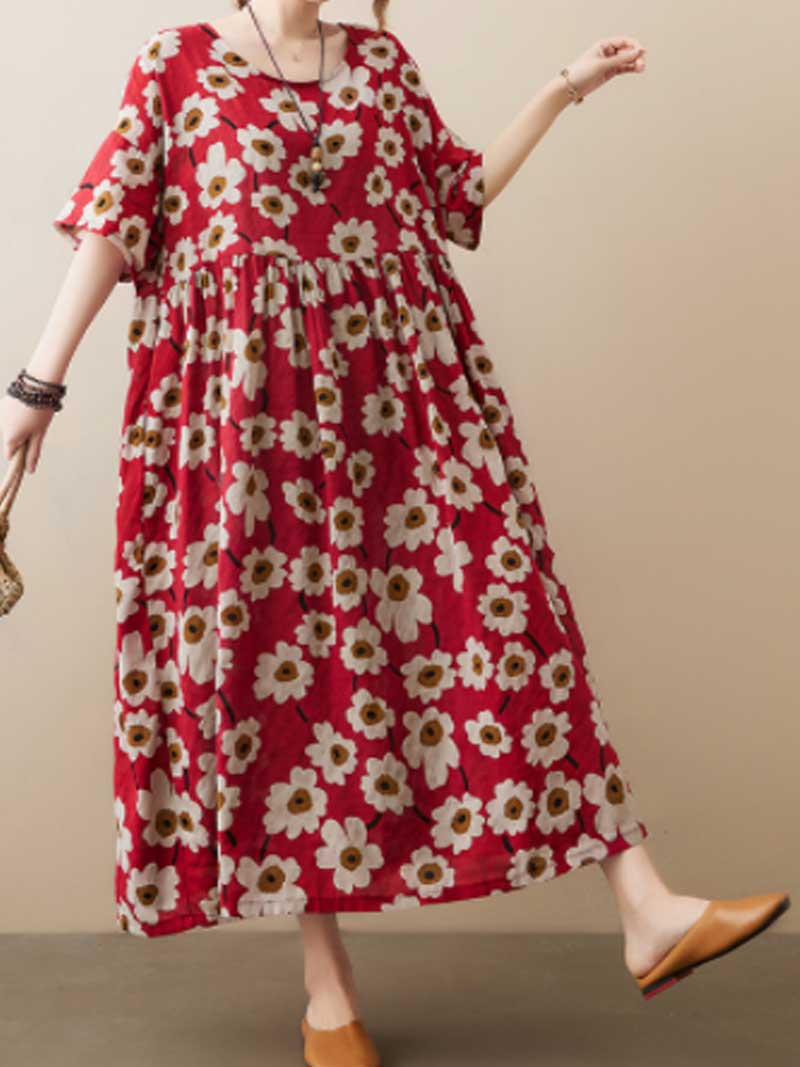 Donner de l'amour robe de blouse florale
