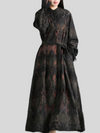Women's Long Sleeves A-line Dress