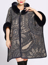 Amiable Outfitting Fluffy Plus Size Cape Cardigan