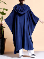 Batwing-sleeves Loose Cape Coat