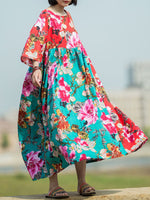 Robe dahlia smock