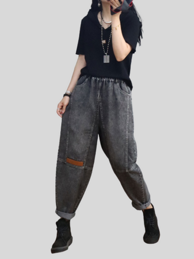 Women's Black Loose Pants