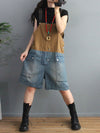 Dungarees, denim, vintage retro style overall, Short Dungaree