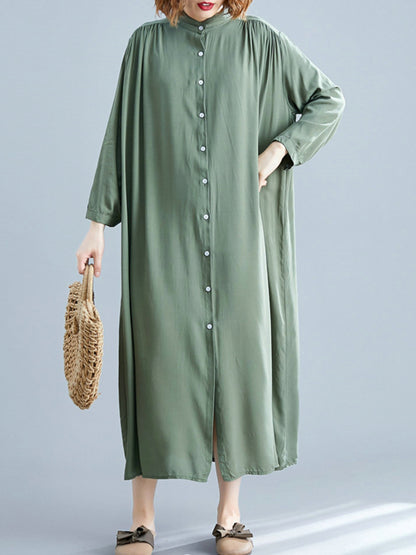 Ella es todo el vestido de camisa midi tiki