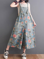 Casual women's denim dungarees