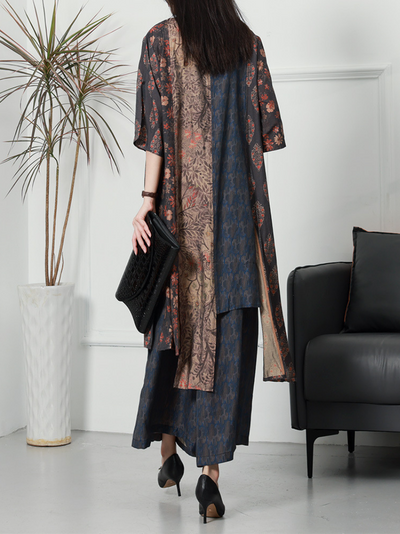 Women's Gray A-Line Dress