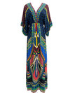 Tara Lee Retro Style Loose Bohemian Maxi Dress