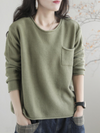 Women's Loose green Sweater Top