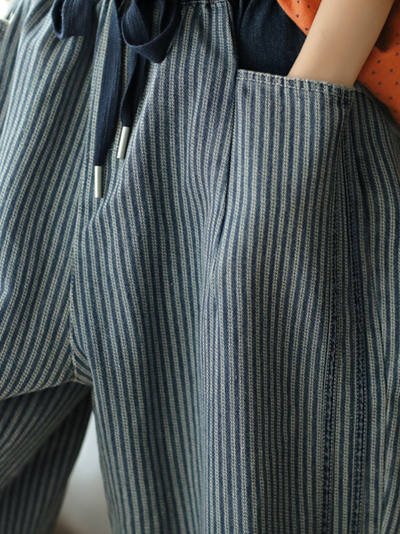 Women's Blue Bottom Pants