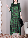 Women's Green A-line Dress