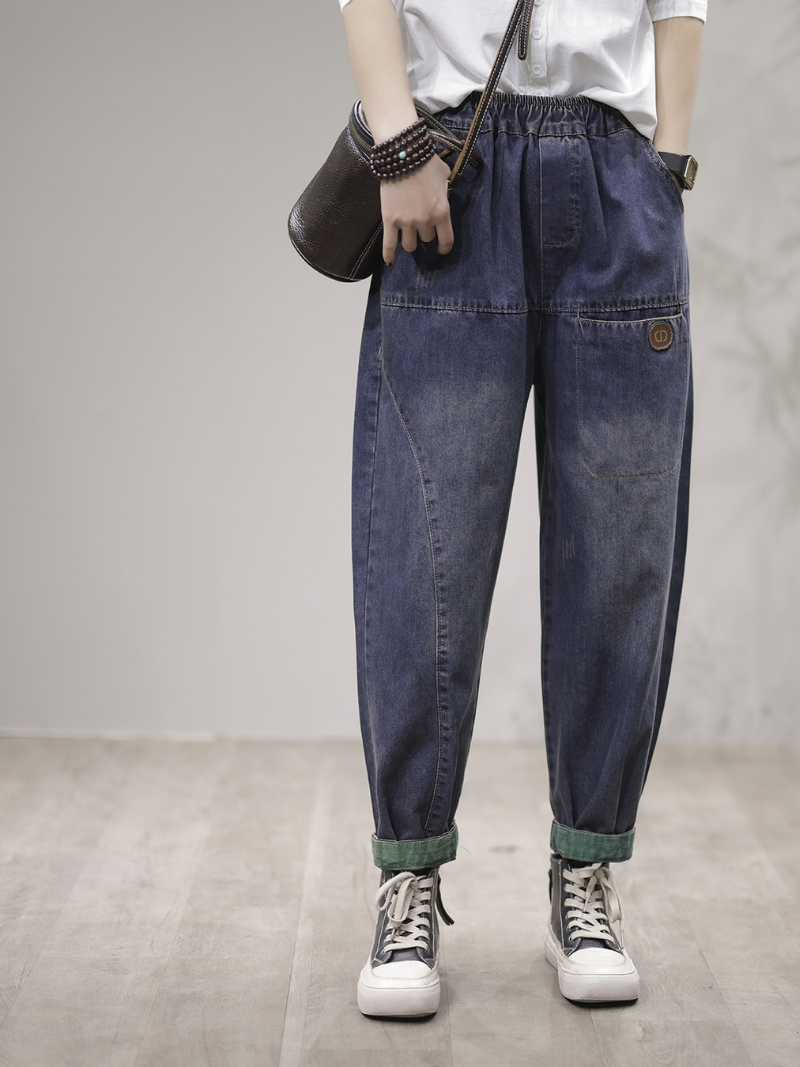 Women's Blue Harem Pants