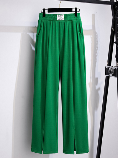 women's green trousers pants