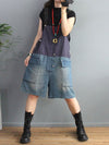 Dungarees, denim, vintage retro style overall, Short Dungaree