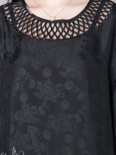 Women's Black A-line Dress