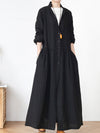 Back Your Soul Linen Coat