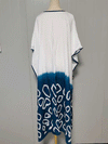 Evatrends cotton gown robe printed kimonos, Outerwear, Polyester, Nightwear, long kimono, Board Sleeves, White, loose fitting, Printed
