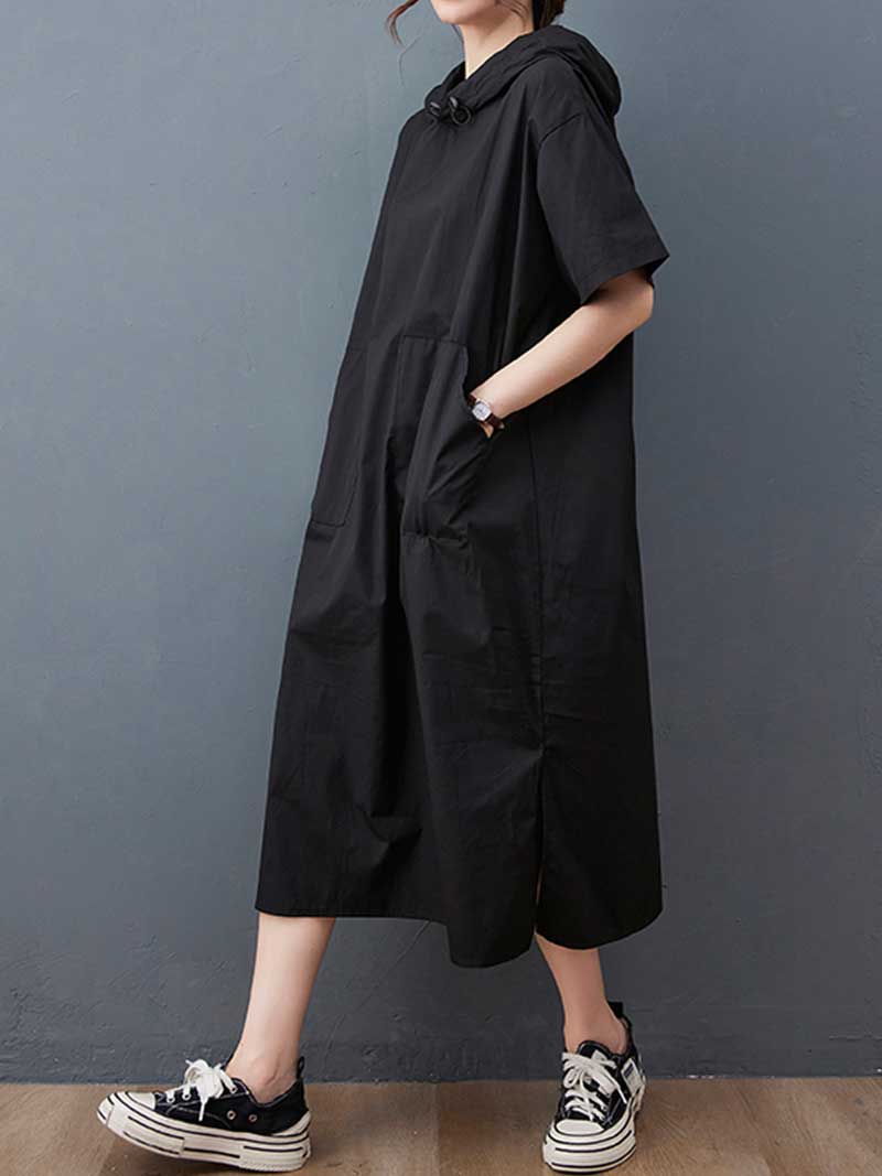 Robe mid de poche à double côté simple
