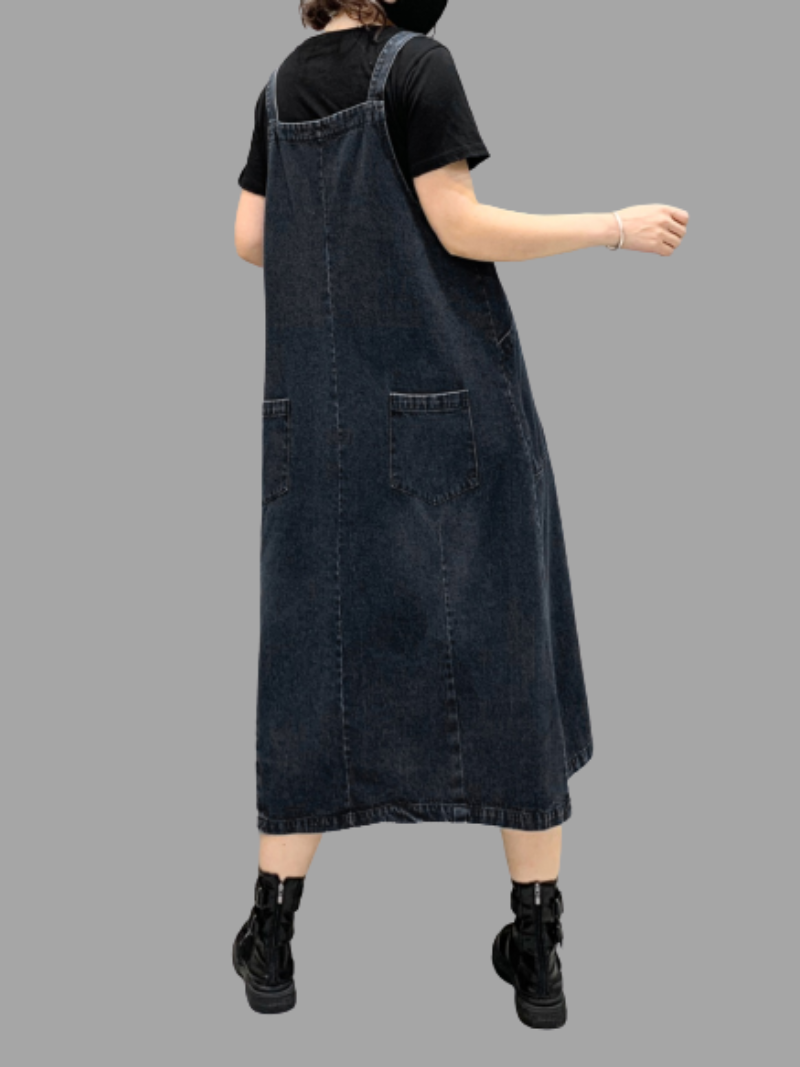Women's Black Denim Dress