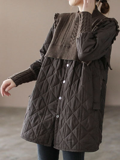 I’m look Pretty With Warm Cotton-Padded Jacket Coat