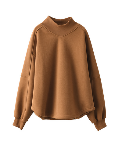 Women's Brown Sweater Loose