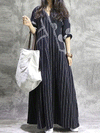 Chalk Bubbles Black Maxi Dress
